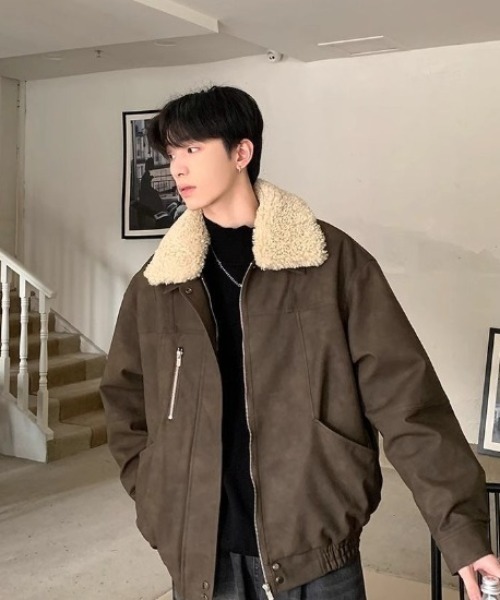 セール】フェイクムートンジャケット（ブルゾン）｜B.R.U（ブル）の