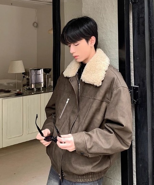 セール】フェイクムートンジャケット（ブルゾン）｜B.R.U（ブル）の