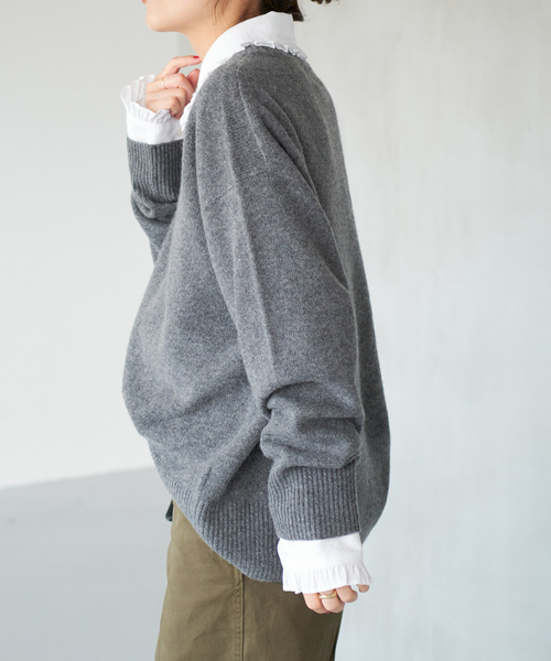 Spick & Span（スピックアンドスパン）の「《追加2》フリルカラーブラウス（シャツ/ブラウス・レディース・ブラック/ホワイト・FREE）」の7枚目の写真