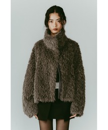Knuth Marf(Nk[X}[t)shaggy stand collar coat(̑AE^[)