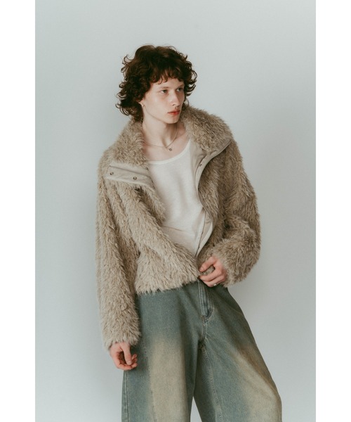 shaggy stand collar coat（その他アウター）｜Knuth Marf