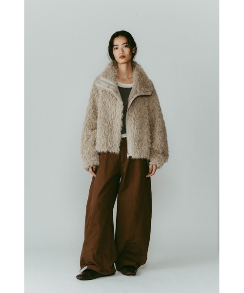 shaggy stand collar coat（その他アウター）｜Knuth Marf