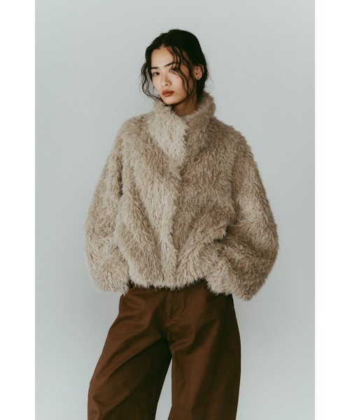 shaggy stand collar coat（その他アウター）｜Knuth Marf