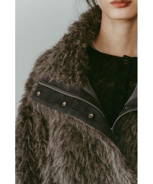 shaggy stand collar coat（その他アウター）｜Knuth Marf