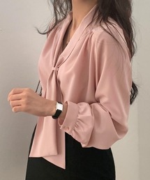 ボウタイブラウス オフィスカジュアル秋服