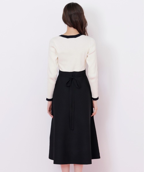 ◇モールヤーントリミングニットワンピース（ワンピース）｜JILL by