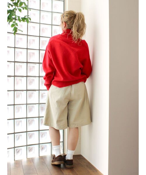 Ungrid（アングリッド）の「ワイドシルエットチノハーフパンツ（チノパンツ・レディース・チャコールグレー/ベージュ・FREE）」の17枚目の写真