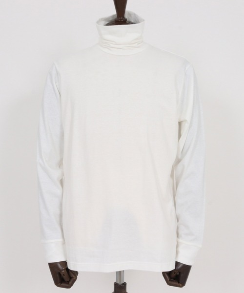 CAMBIO(カンビオ)の「mlt5431-サイドスリットタートルネックカットソー(CAM-6568)(Tシャツ/カットソー・メンズ・ブラック/オフホワイト/杢グレー・M/L)」の5枚目の写真