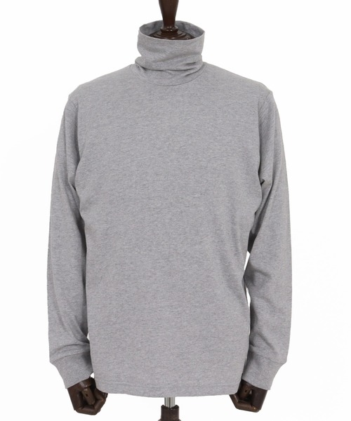 CAMBIO(カンビオ)の「mlt5431-サイドスリットタートルネックカットソー(CAM-6568)(Tシャツ/カットソー・メンズ・ブラック/オフホワイト/杢グレー・M/L)」の6枚目の写真