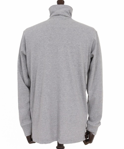 CAMBIO(カンビオ)の「mlt5431-サイドスリットタートルネックカットソー(CAM-6568)(Tシャツ/カットソー・メンズ・ブラック/オフホワイト/杢グレー・M/L)」の7枚目の写真