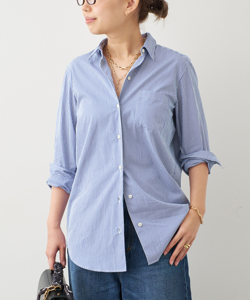 新品　MUSE de Deuxieme Classe ワイヤーウォッシュシャツ ワイヤーウォッシュシャツ（シャツ／ブラウス）｜MUSE de Deuxieme