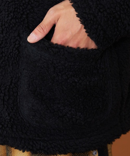 Lee(リー)の「Lee/リー ボアジップアップジャケット【ユニセックス】(その他アウター・メンズ・ブラック/ベージュ・SMALL/MEDIUM/LARGE/X-LARGE)」の22枚目の写真