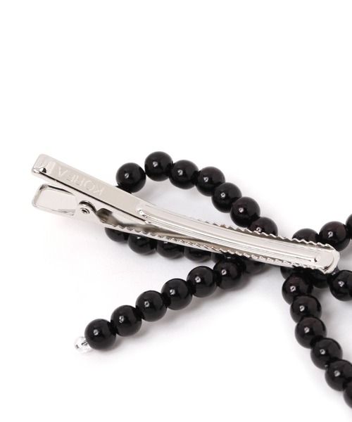 niko and...（ニコアンド）の「リボンハート2SETヘアピン（ヘアピン・レディース・ブラック/グレー・0）」の3枚目の写真