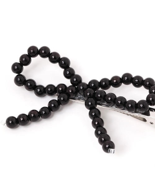 niko and...（ニコアンド）の「リボンハート2SETヘアピン（ヘアピン・レディース・ブラック/グレー・0）」の4枚目の写真