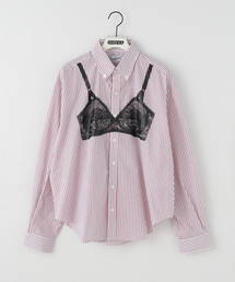 VAQUERA / バケラ WOMEN TROMPE L'OEIL BUTTON DOWN
