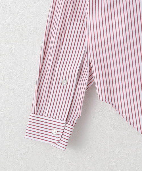 PULP/417EDIFICE（パルプフォーワンセブンエディフィス）の「VAQUERA / バケラ WOMEN TROMPE L'OEIL BUTTON DOWN（シャツ/ブラウス・レディース・ホワイト・SMALL/X-SMALL）」の4枚目の写真