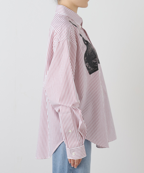 PULP/417EDIFICE（パルプフォーワンセブンエディフィス）の「VAQUERA / バケラ WOMEN TROMPE L'OEIL BUTTON DOWN（シャツ/ブラウス・レディース・ホワイト・SMALL/X-SMALL）」の11枚目の写真