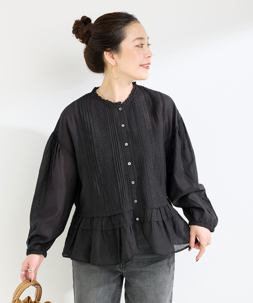 FANAKA / ファナカ リバーレースペプラムブラウス セール】【WEB限定】手洗い可 / FANAKA / ファナカ リバーレース