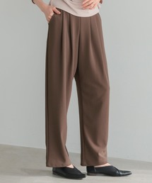 ストレッチジョーゼットタックパンツ