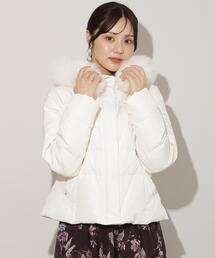 WILLSELECTION | フードファーペプラムショートダウン(ダウンジャケット/コート)