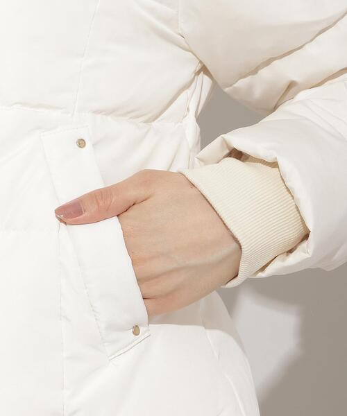 WILLSELECTION（ウィルセレクション）の「フードファーペプラムショートダウン（ダウンジャケット/コート・レディース・ブラック/オフホワイト/ベージュ/ボルドー・FREE）」の8枚目の写真