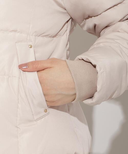 WILLSELECTION（ウィルセレクション）の「フードファーペプラムショートダウン（ダウンジャケット/コート・レディース・ブラック/オフホワイト/ベージュ/ボルドー・FREE）」の13枚目の写真