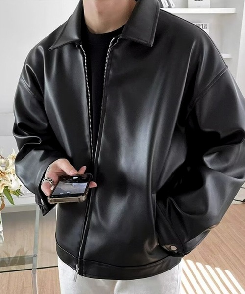 9D8 PUレザージャケット（ブルゾン）｜CALIFORNIA OUTFITTERS