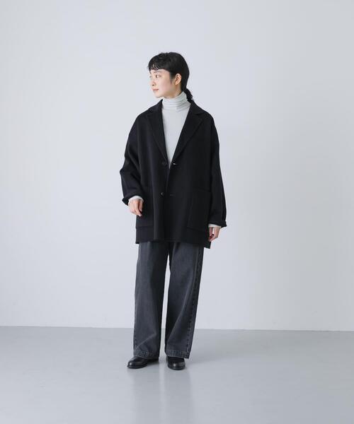 かぐれ（カグレ）の「ウールテーラードショートコート（その他アウター・レディース・チャコールグレー/ブラック/オートミール・FREE）」の12枚目の写真