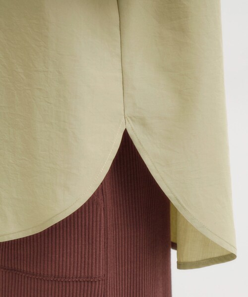 DRESKIP（ドレスキップ）の「【S-LL】大人ヘルシーなこなれ感 オープンカラーシャツ（シャツ/ブラウス・レディース・ベージュ/オリーブ・01/02/03/04）」の17枚目の写真