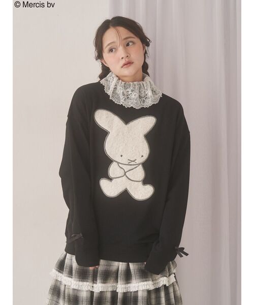 merry jenny（メリージェニー）の「もこもこナインチェスウェット（スウェット・レディース・ブラック/グレー・FREE）」の14枚目の写真