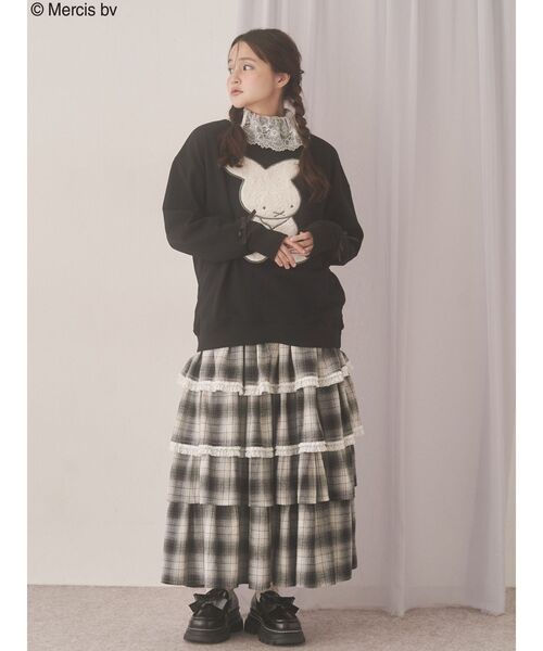 merry jenny（メリージェニー）の「もこもこナインチェスウェット（スウェット・レディース・ブラック/グレー・FREE）」の15枚目の写真