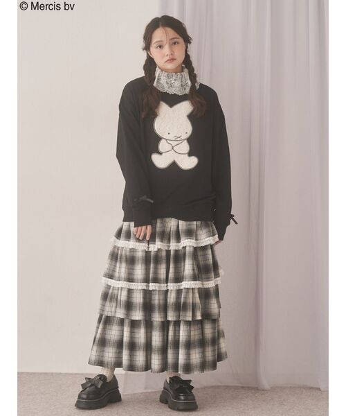 merry jenny（メリージェニー）の「もこもこナインチェスウェット（スウェット・レディース・ブラック/グレー・FREE）」の17枚目の写真