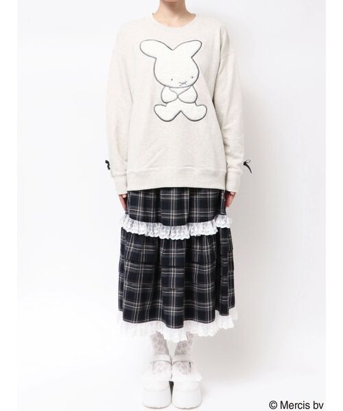 merry jenny（メリージェニー）の「もこもこナインチェスウェット（スウェット・レディース・ブラック/グレー・FREE）」の5枚目の写真