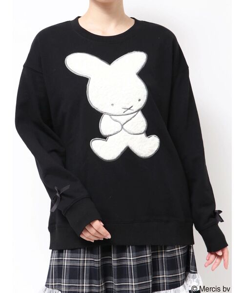 merry jenny（メリージェニー）の「もこもこナインチェスウェット（スウェット・レディース・ブラック/グレー・FREE）」の8枚目の写真