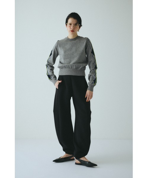 HeRIN.CYE(ヘリンドットサイ)の「Neon argyle knit tops ネオンアーガイルニットトップス(ニット/セーター・レディース・ベージュ/マジェンタ/グレー・FREE)」の11枚目の写真