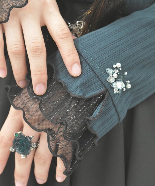 ラメチュールメロープルオーバー（Tシャツ/カットソー）｜axes femme