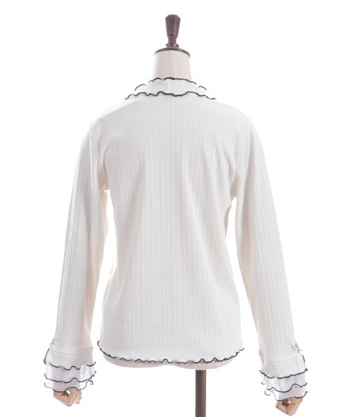 axes femme（アクシーズファム）の「ラメチュールメロープルオーバー（Tシャツ/カットソー・レディース・ダークグリーン/ワイン/ブラック/ダークブラウン/キナリ/パープル/ネイビー・FREE）」の18枚目の写真