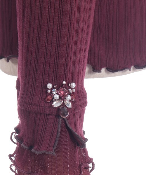 axes femme（アクシーズファム）の「ラメチュールメロープルオーバー（Tシャツ/カットソー・レディース・ダークグリーン/ワイン/ブラック/ダークブラウン/キナリ/パープル/ネイビー・FREE）」の22枚目の写真