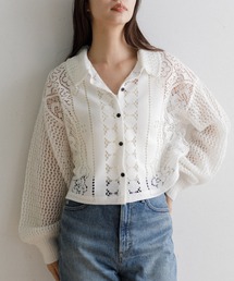 【新品】AMERICAN RAG CIE ホワイト長袖シャツ 日本製 ブラウス AMERICAN RAG CIE｜アメリカンラグシーのシャツ/ブラウス