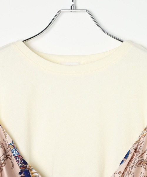 LEPSIM(レプシィム)の「スカーフビスチェ風長袖プルオーバー 603885(Tシャツ/カットソー・レディース・ブラック/ブラウン/アイボリー・FREE)」の11枚目の写真