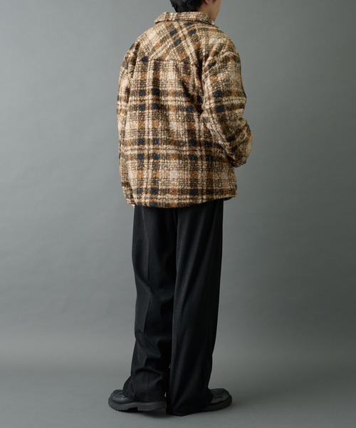 COLONY 2139(コロニートゥーワンスリーナイン)の「チェック圧縮ブークレーCPOジャケット(その他アウター・メンズ・ブラック/ブラウン・LARGE/MEDIUM)」の17枚目の写真