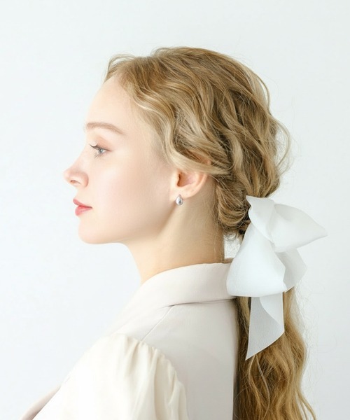 Lady Rora(レディーローラ)の「サージカルステンレス ドロップピアス (金属アレルギー対応)(ピアス(両耳用)・レディース・シルバー・FREE)」の3枚目の写真