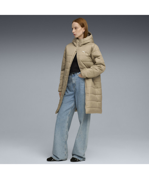 PUMA(プーマ)の「PUMA プーマ ウィメンズ ESS フーデッド パデッド ジャケット(ダウンジャケット/コート・レディース・ベージュ/ブラック・LARGE/MEDIUM/SMALL/X-LARGE)」の5枚目の写真