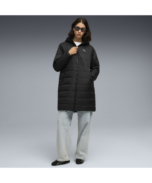 PUMA(プーマ)の「PUMA プーマ ウィメンズ ESS フーデッド パデッド ジャケット(ダウンジャケット/コート・レディース・ベージュ/ブラック・LARGE/MEDIUM/SMALL/X-LARGE)」の11枚目の写真