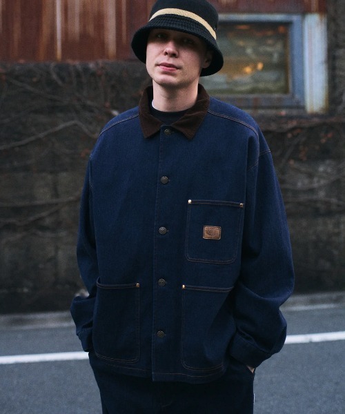 ELEMENT（エレメント）の「ELEMENT メンズ DUTY CHORE JACKET ジャケット 【2025年秋冬モデル】 @autumn/エレメントストレッチデニムブルゾン（ブルゾン・メンズ・ホワイト系その他/ライトブルー/インディゴブルー・MEDIUM/LARGE/X-LARGE）」の20枚目の写真