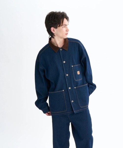 ELEMENT（エレメント）の「ELEMENT メンズ DUTY CHORE JACKET ジャケット 【2025年秋冬モデル】 @autumn/エレメントストレッチデニムブルゾン（ブルゾン・メンズ・ホワイト系その他/ライトブルー/インディゴブルー・MEDIUM/LARGE/X-LARGE）」の22枚目の写真