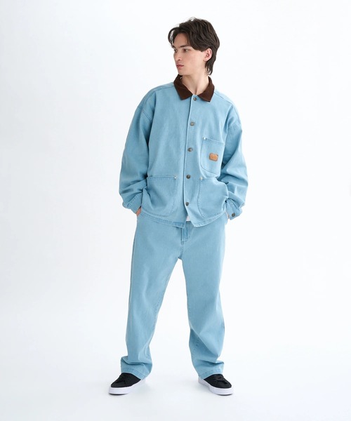 ELEMENT（エレメント）の「ELEMENT メンズ DUTY CHORE JACKET ジャケット 【2025年秋冬モデル】 @autumn/エレメントストレッチデニムブルゾン（ブルゾン・メンズ・ホワイト系その他/ライトブルー/インディゴブルー・MEDIUM/LARGE/X-LARGE）」の15枚目の写真