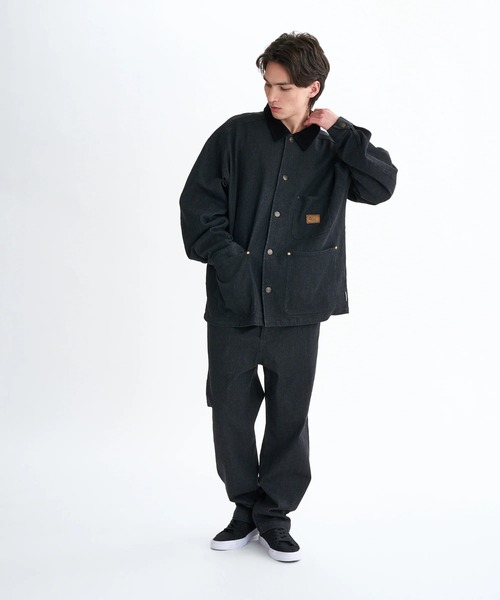 ELEMENT（エレメント）の「ELEMENT メンズ DUTY CHORE JACKET ジャケット 【2025年秋冬モデル】 @autumn/エレメントストレッチデニムブルゾン（ブルゾン・メンズ・ホワイト系その他/ライトブルー/インディゴブルー・MEDIUM/LARGE/X-LARGE）」の9枚目の写真
