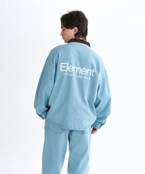 ELEMENT（エレメント）の「ELEMENT メンズ DUTY CHORE JACKET ジャケット 【2025年秋冬モデル】 @autumn/エレメントストレッチデニムブルゾン（ブルゾン・メンズ・ホワイト系その他/ライトブルー/インディゴブルー・MEDIUM/LARGE/X-LARGE）」の16枚目の写真