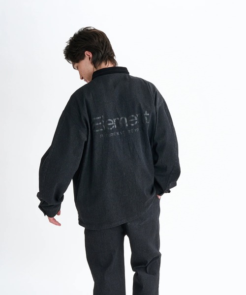 ELEMENT（エレメント）の「ELEMENT メンズ DUTY CHORE JACKET ジャケット 【2025年秋冬モデル】 @autumn/エレメントストレッチデニムブルゾン（ブルゾン・メンズ・ホワイト系その他/ライトブルー/インディゴブルー・MEDIUM/LARGE/X-LARGE）」の10枚目の写真